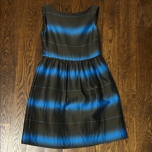 Marc By Marc Jacobs Black and Blue Midi Dress